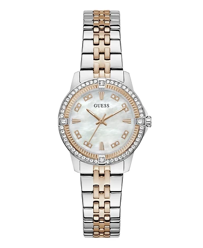 Guess Women's Quartz Glitz Two-Tone Stainless Steel Analog Watch, 32mm