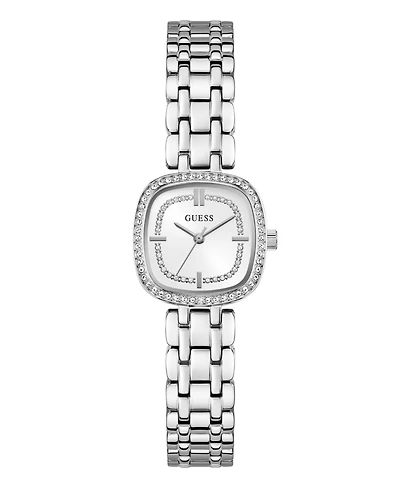 Guess Women's Quartz Silver-Tone Stainless Steel Analog Watch, 25mm