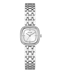 Guess Women's Quartz Silver-Tone Stainless Steel Analog Watch, 25mm