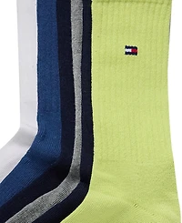 Tommy Hilfiger Men's Cushion Sole Sports Crew Socks, 6-Pack