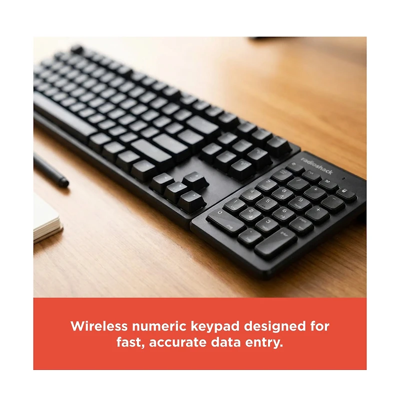 RadioShack 2.4GHz Wireless Numeric Keypad