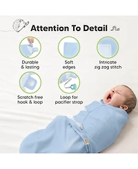 KeaBabies 3pk Soothe Baby Swaddle, Organic Swaddle Sleep Sacks, Newborn, Infant Sack