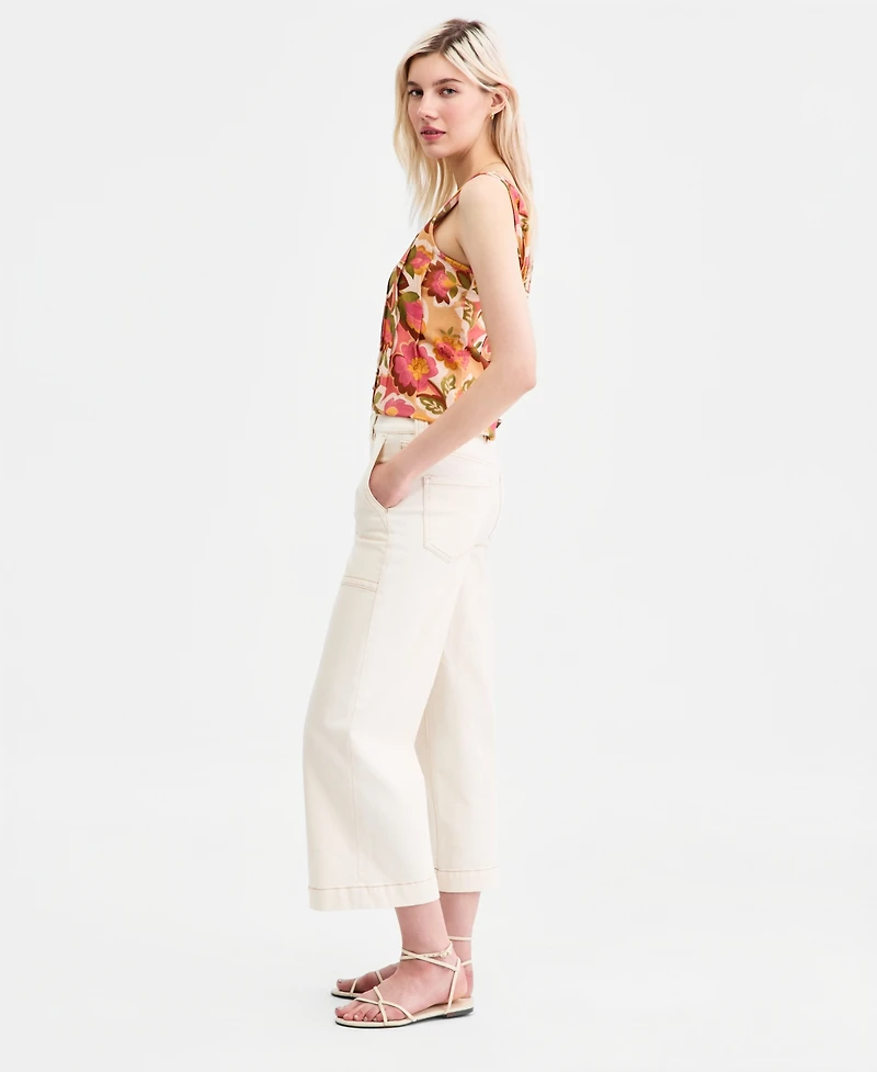 Liverpool Los Angeles Women's Stride High Rise Cropped Wide Leg Jeans