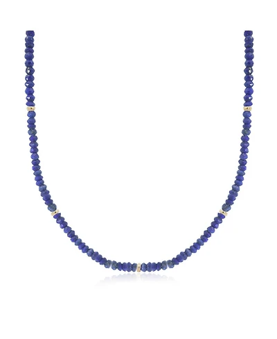 The Lovery Lapis Bead Necklace 14K Gold