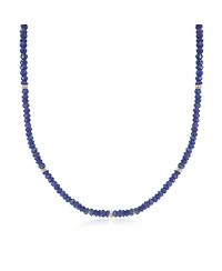 The Lovery Lapis Bead Necklace 14K Gold