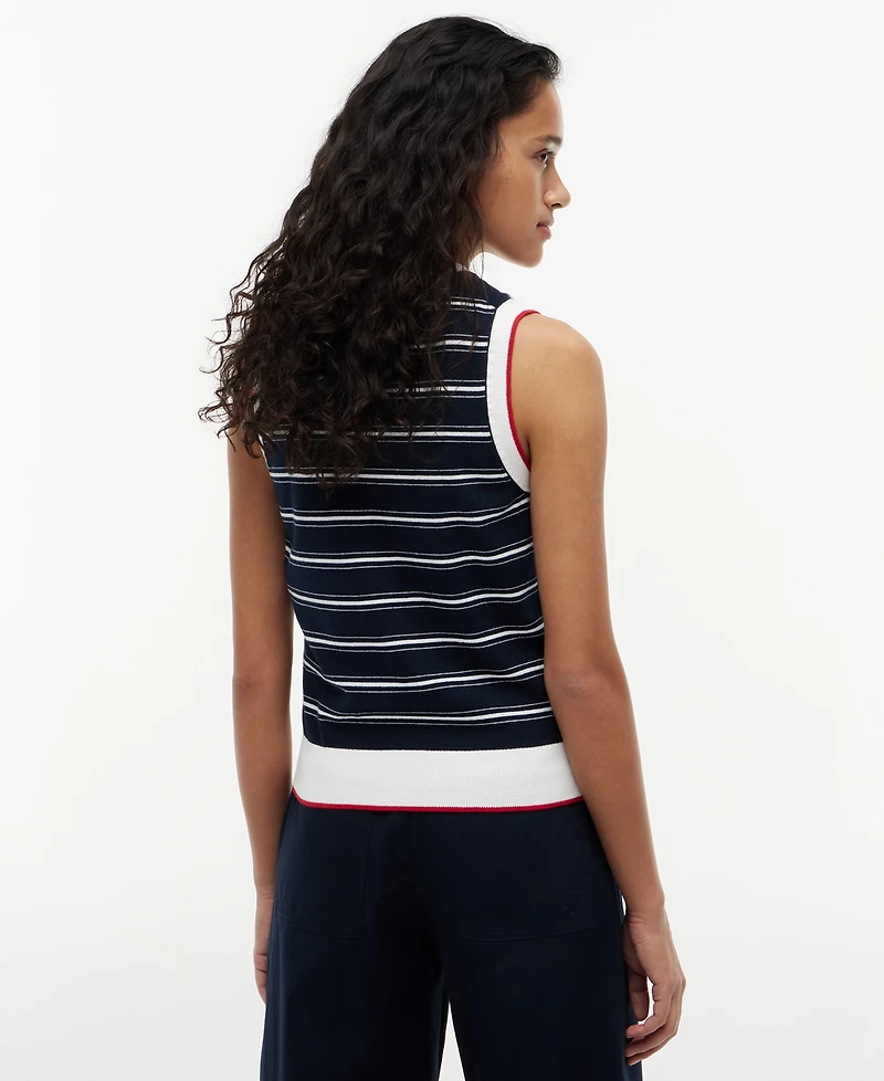 Tommy Hilfiger Women's Intarsia Flag Crewneck Sweater