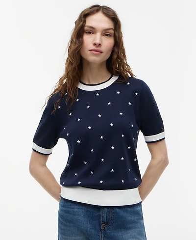 Tommy Hilfiger Women's Star Graphic Crewneck Sweater