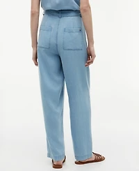 Tommy Hilfiger Women's Chambray Tapered Pants