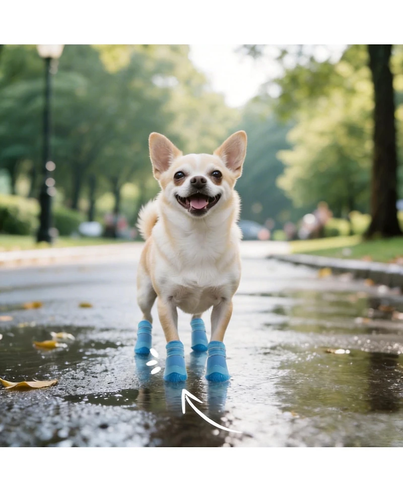 Aronkl Anti-Slip Breathable Dog Boots for Paw Protection, Outdoor Use, Reflective Straps