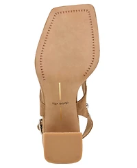 Dolce Vita Women's Yves Studded Square Toe Thong Dress Sandals