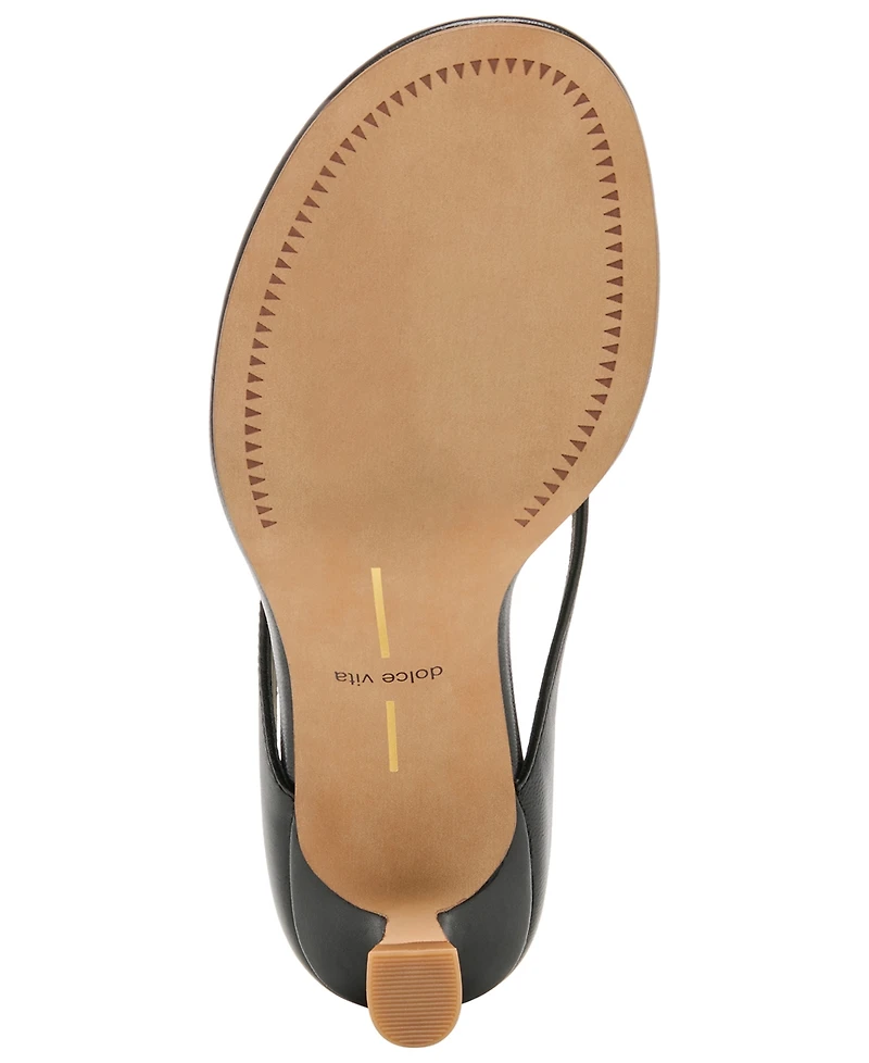 Dolce Vita Women's Doreen Round Toe Thong Dress Sandals