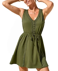 Cupshe Women's Wish Me Luck Mini Beach Dress