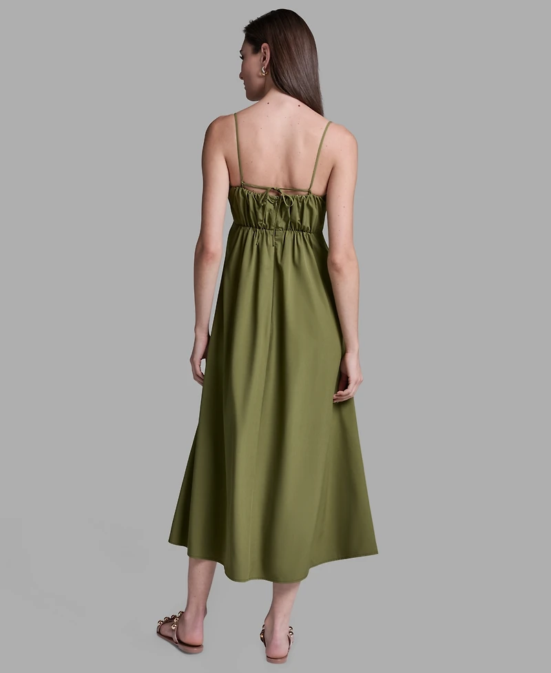 Bcbg Women's Square Neck Midi Dress
