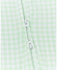 Motette Baby Boy's Pistachio Gingham Bamboo Sleeper