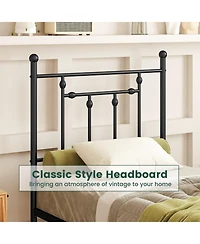 Sugift Heavy Duty Metal Bed Frame with Headboard