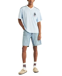 Nautica Men's Shadow Printed Birdseye V-Neck T-Shirt