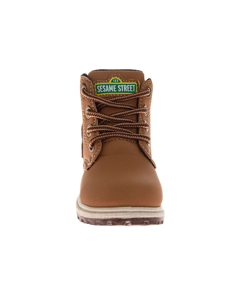 Sesame Street Toddler Elmo and Cookie Monster Toddler' Lace Up Boots