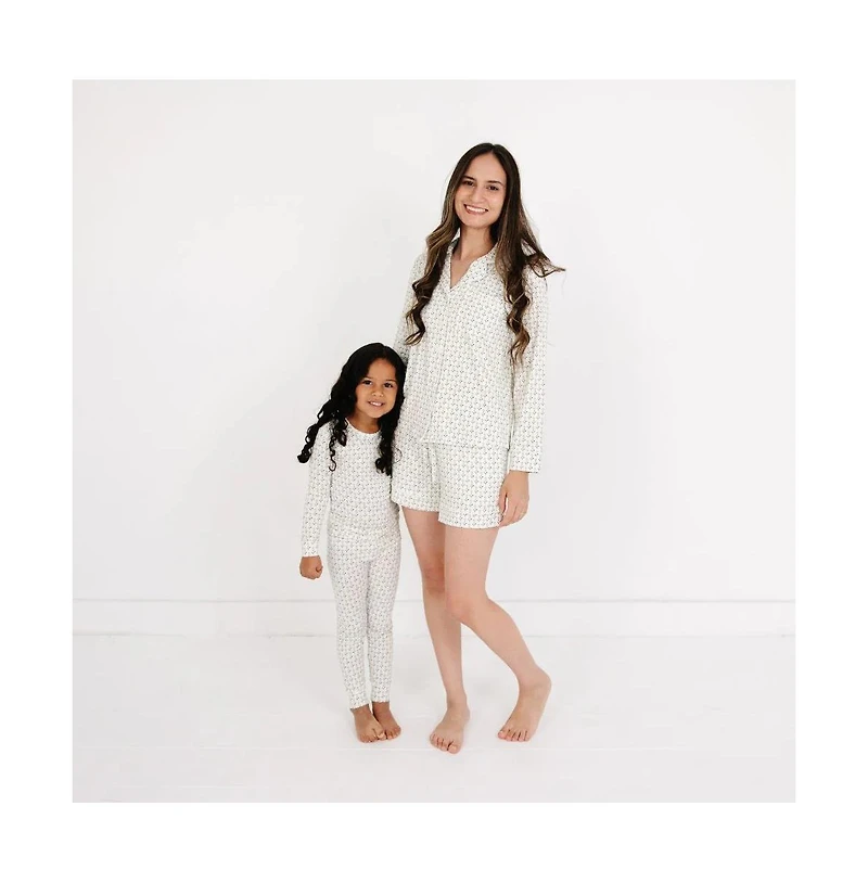 Motette Toddler Girls Lavender Lane Bamboo Pajama Set