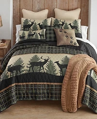 Donna Sharp Deer Walk Tranquil 3-Pc. Quilt Set, King