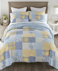 Donna Sharp Spring Flowers 3-Pc. Quilt Set, King