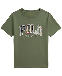 Polo Ralph Lauren Boys' 2-7 Madras-Logo Jersey T-Shirts
