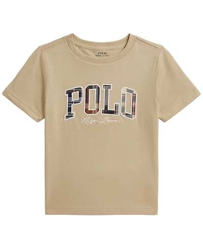 Polo Ralph Lauren Boys' 2-7 Madras-Logo Jersey T-Shirts