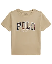 Polo Ralph Lauren Boys' 2-7 Madras-Logo Jersey T-Shirts