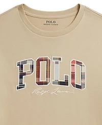 Polo Ralph Lauren Boys' 8-20 Madras-Logo Jersey T-Shirts