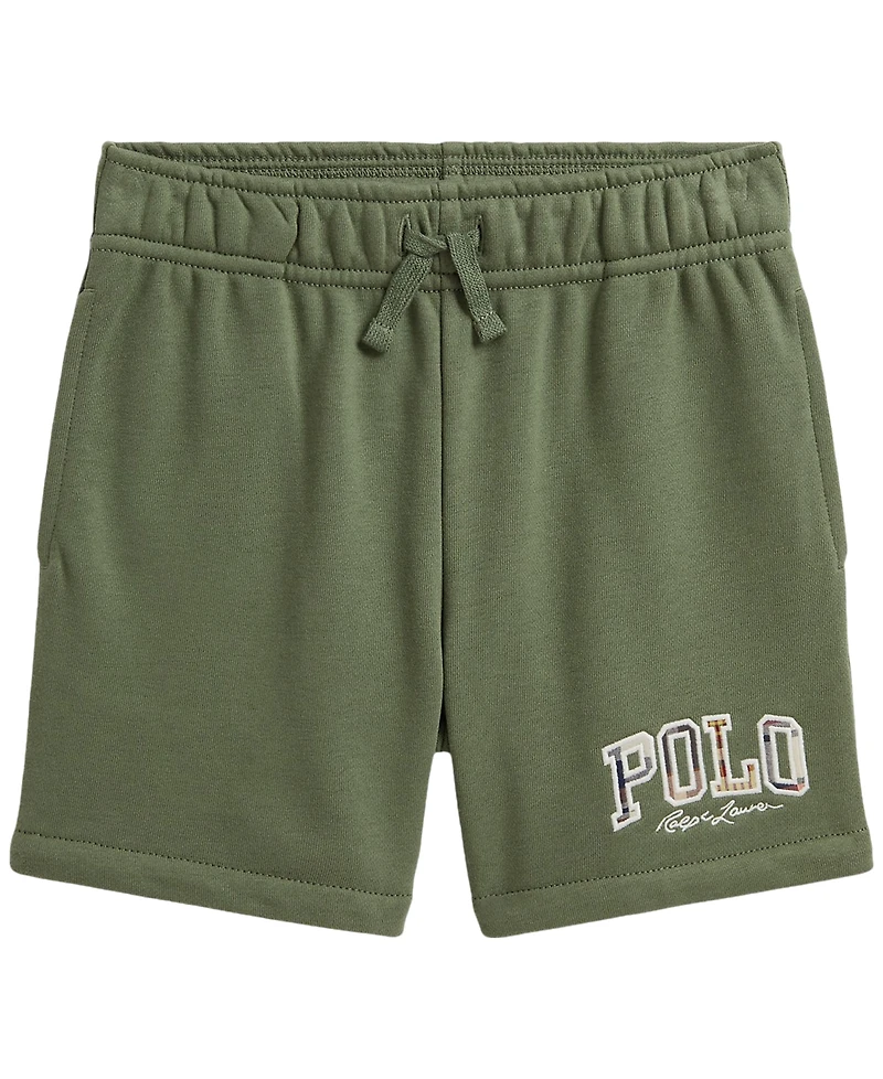 Polo Ralph Lauren Boys' 2-7 Madras-Logo French Terry Shorts