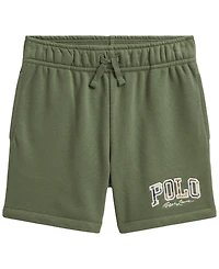 Polo Ralph Lauren Boys' 2-7 Madras-Logo French Terry Shorts
