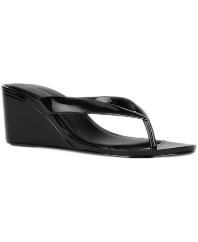 Jeffrey Campbell Women's Gigabyte Jelly Thong Wedge Sandals