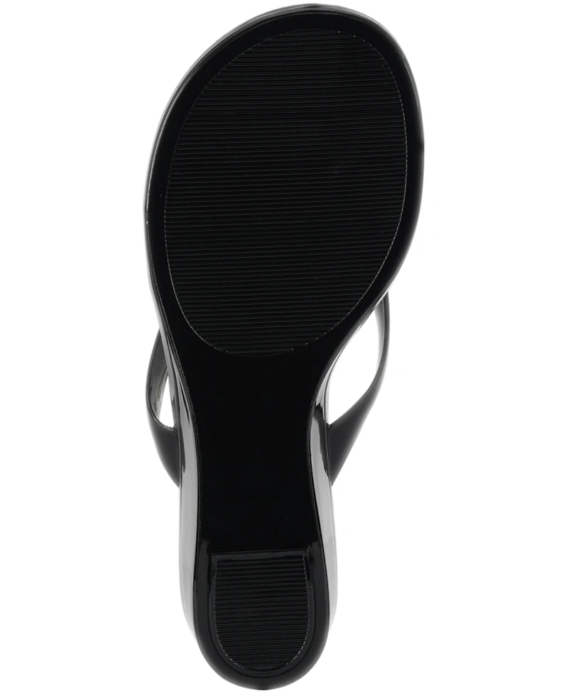 Jeffrey Campbell Women's Gigabyte Jelly Thong Wedge Sandals