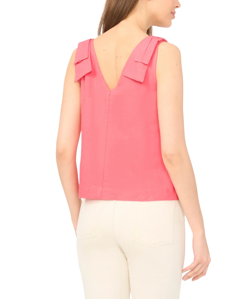 CeCe Women's V-Neck Bow-Strap Tank Top