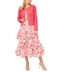 CeCe Women's Crew Neck Long-Sleeve Jacket