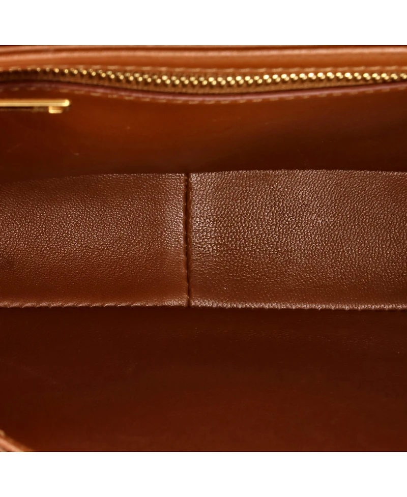 Pre-Owned Celine Teen Triomphe Shoulder Bag Canvas with Leather