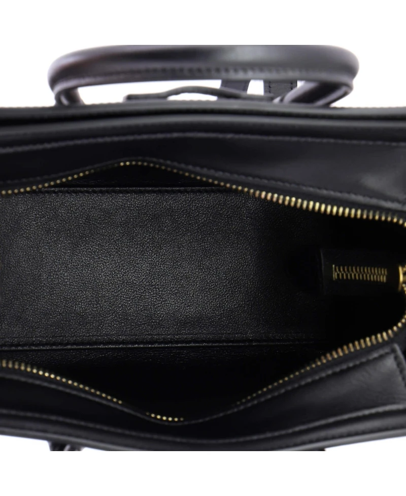 Pre-Owned Celine Nano Luggage Bag Printed Jacquard and Leather