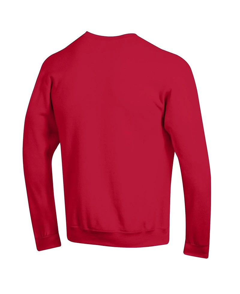 Champion Men's Red St. Louis Cardinals Powerblend Wordmark Sweatshirt