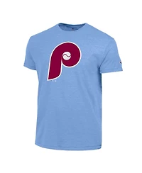 Champion Men's Light Blue Philadelphia Phillies Cooperstown Logo Tri-Blend T-Shirt