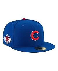 New Era Men's Royal Chicago Cubs 150th Anniversary 59FIFTY Fitted Hat