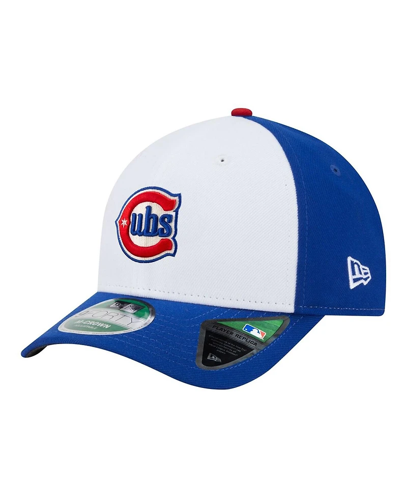 New Era Men's White/Royal Chicago Cubs 150th Anniversary 9FORTY M-Crown Adjustable Hat