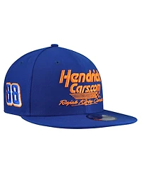 New Era Men's Blue Jr Motorsports 88 HendrickCars.com Script 9FIFTY Snapback Hat