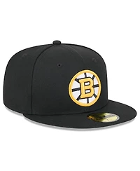 New Era Men's Black Boston Bruins Core 59FIFTY Fitted Hat