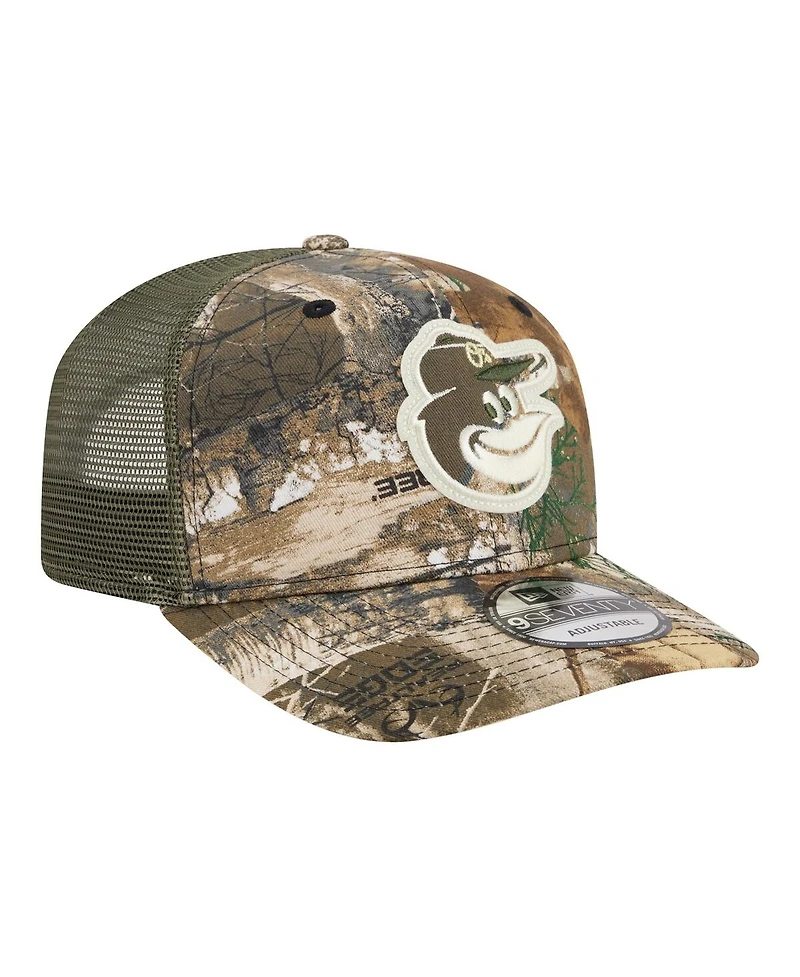 New Era Men's Camo Baltimore Orioles Realtree 9SEVENTY Adjustable Hat
