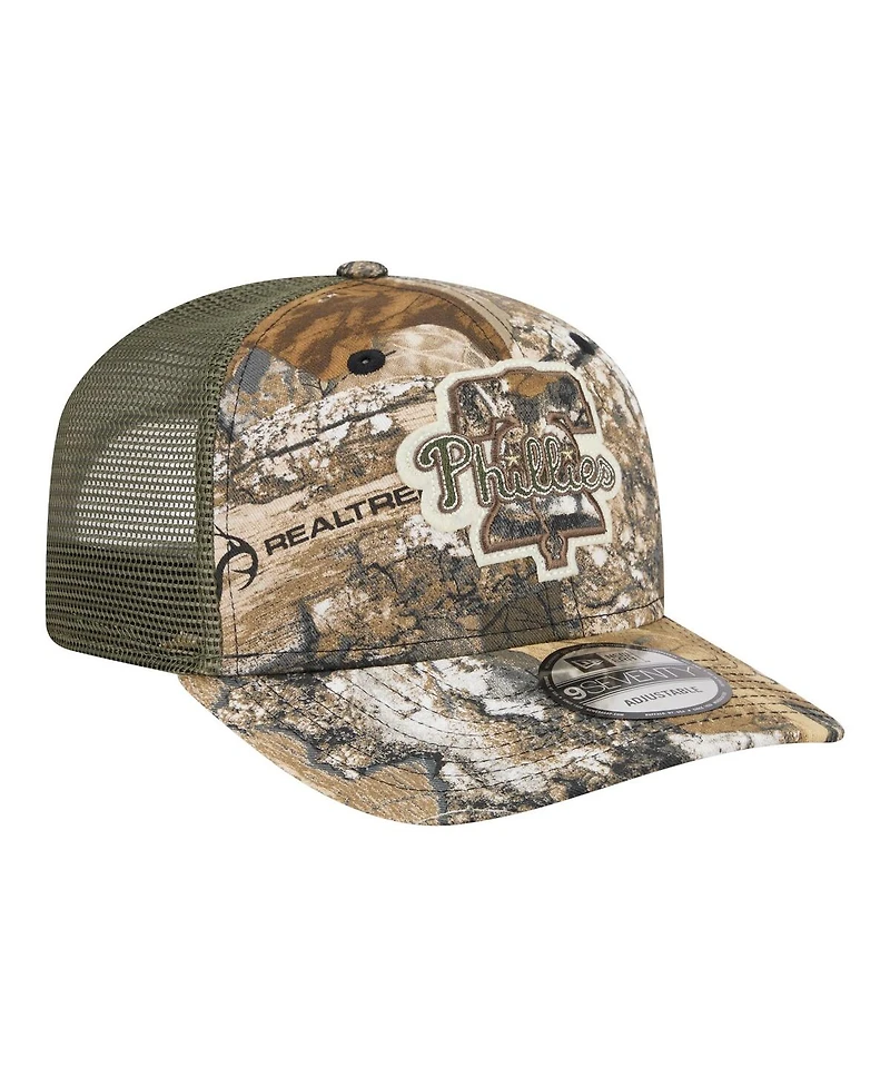 New Era Men's Camo Philadelphia Phillies Realtree 9SEVENTY Adjustable Hat
