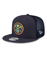 New Era Men's Navy Denver Nuggets Core Logo Meshback 9FIFTY Snapback Hat