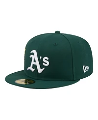 New Era Men's Green Athletics City Patch 59FIFTY Fitted Hat