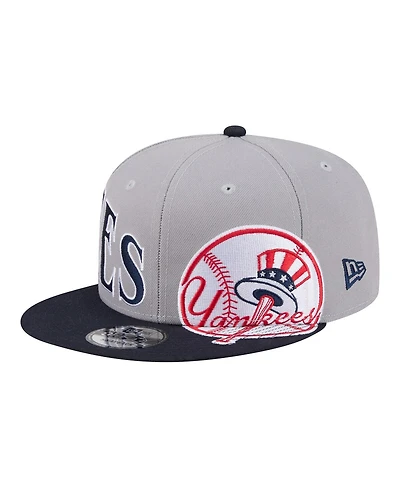 New Era Men's Gray/Navy New York Yankees Stretched Two-Tone 9FIFTY Adjustable Hat