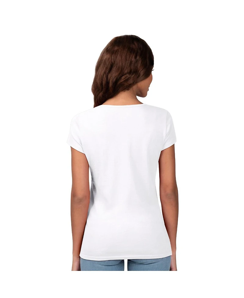 G-iii 4Her by Carl Banks Women's White Los Angeles Dodgers Endzone Collage T-Shirt