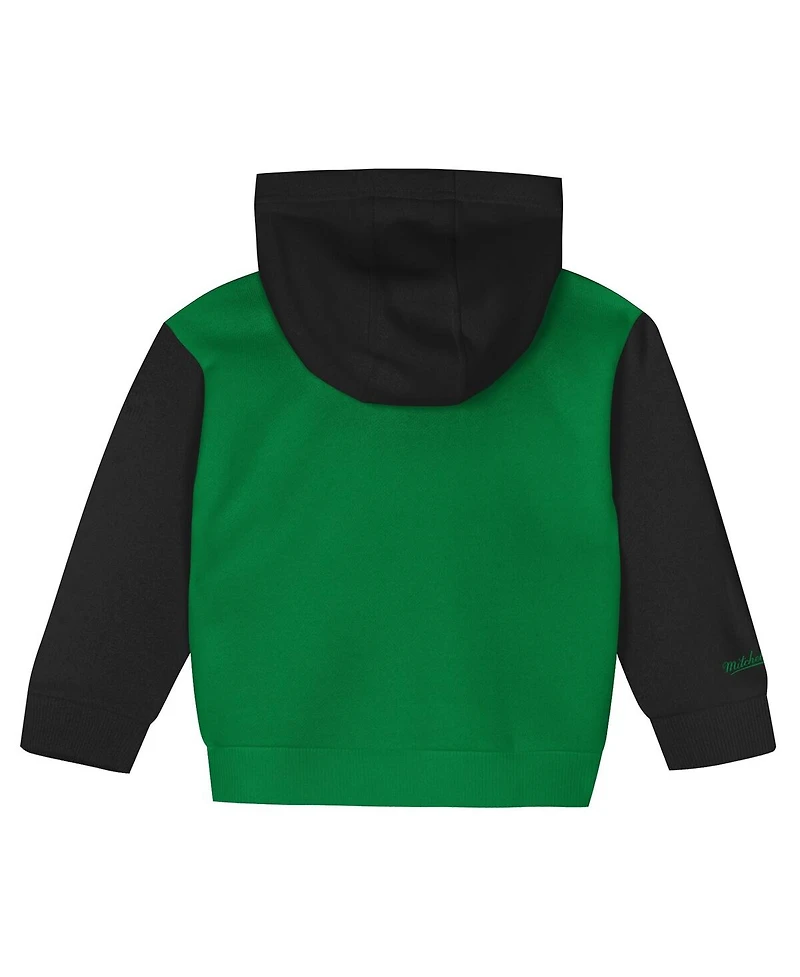 Mitchell & Ness Toddler Kelly Green/Black Boston Celtics Big Face Oversized Pullover Hoodie and Pants Set