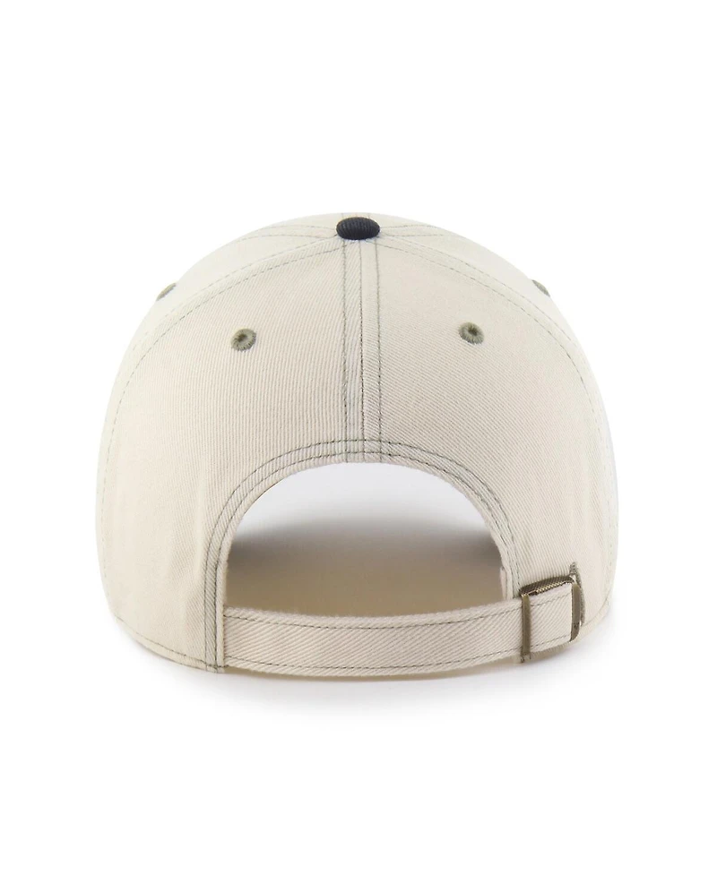 '47 Brand Men's Natural/Black Chicago Cubs Keepsake Collection Clean Up Adjustable Hat